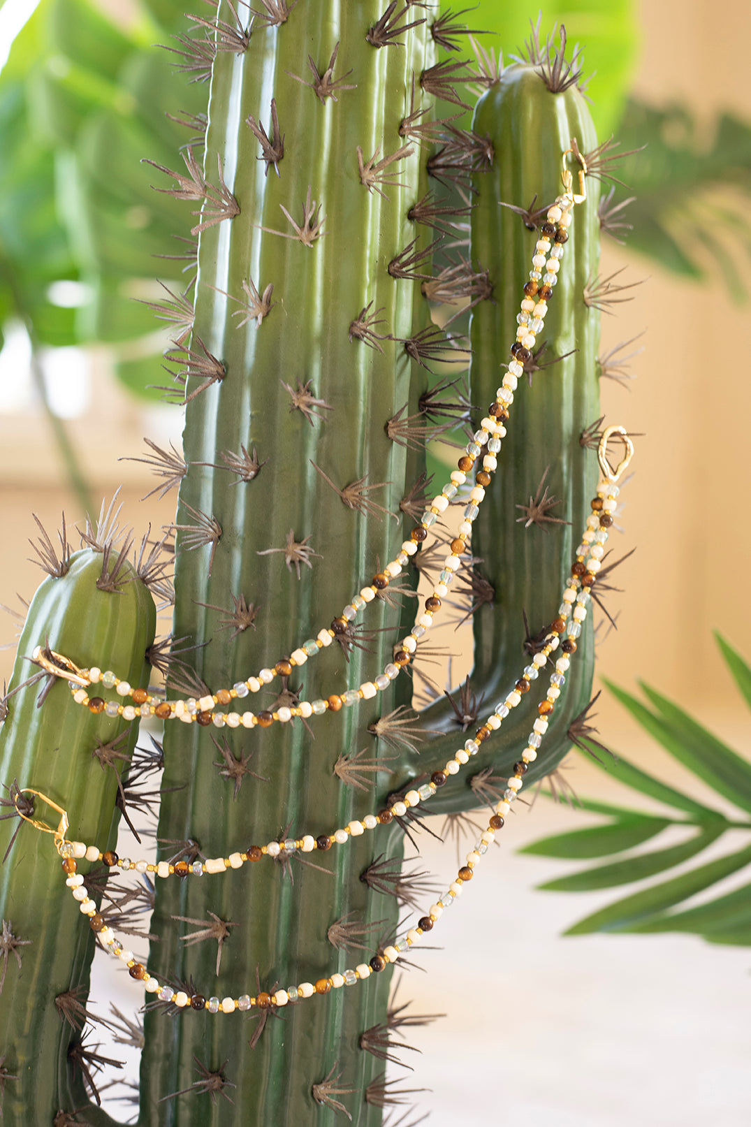 Tigers Eye Beaded Arm Set